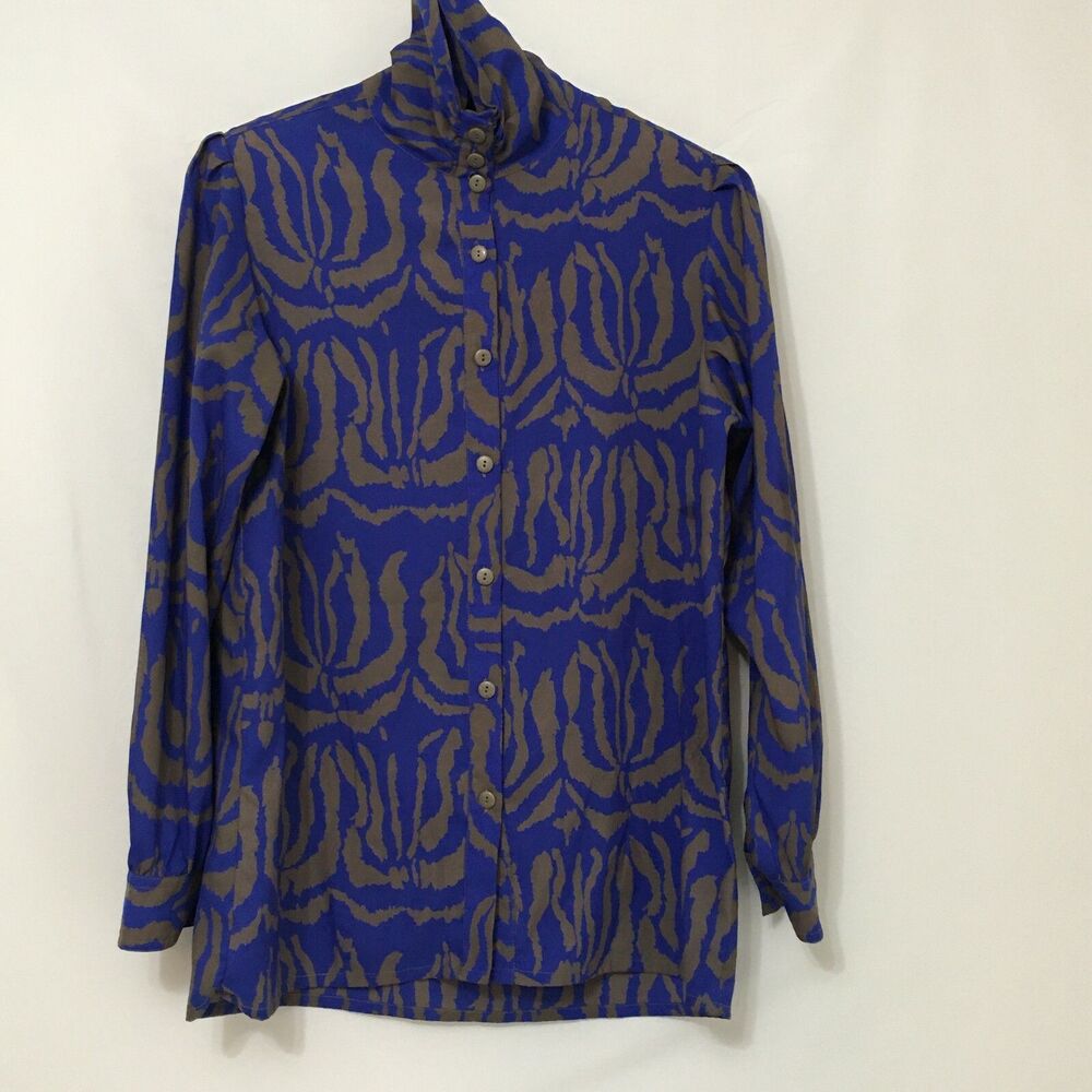 Aston & Tibbs By Paul & Phillip Blue Vintage Top Women's Size 6R
